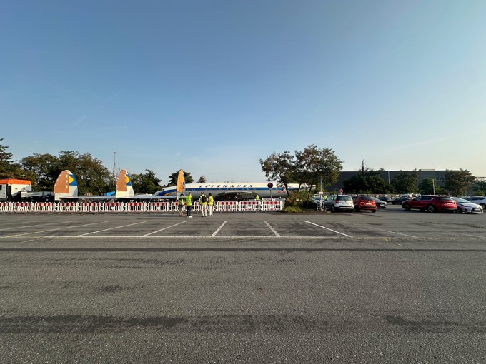Nach der Übernachtung auf dem Parkplatz ... 