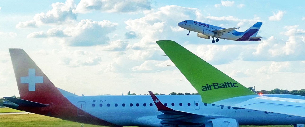 Flieger von Air Baltic, Eurowings und Helvetic: Enge Partnerschaft.