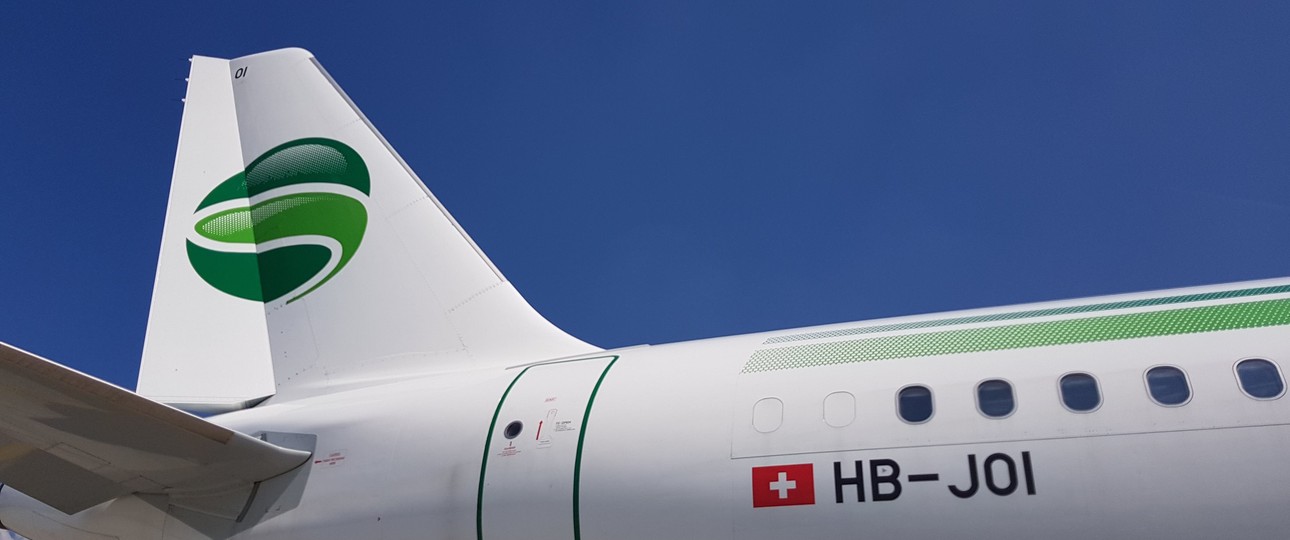 Airbus A321 von Germania Flug: Die Schweizer Fluggesellschaft hebt weiterhin ab.