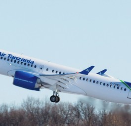 Airbus A220-300 von Air Tanzania: Zwei der Regionaljets fliegen schon bei der Fluglinie.