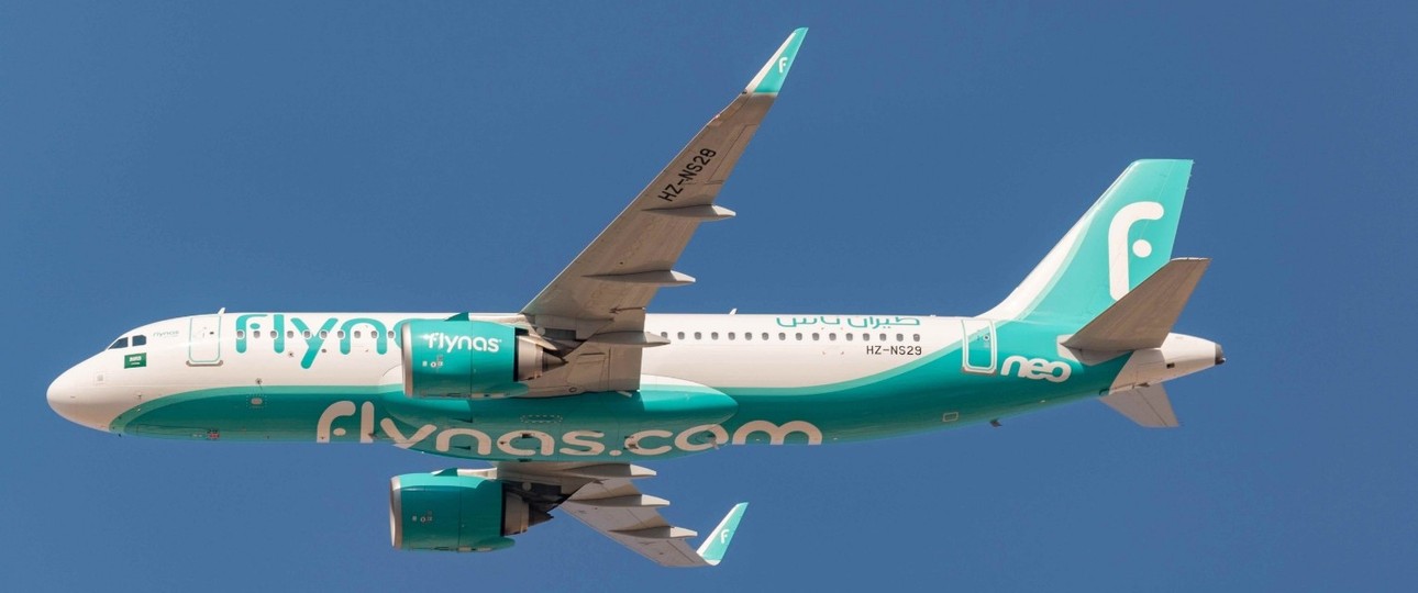 Ein Airbus A320 Neo von Flynas: Ein weiterer solcher Jet für die Airline sorgte nun für die neue Rekordmarke.