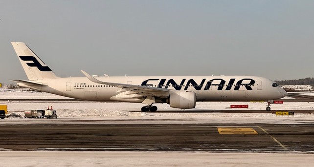 Airbus A350 von Finnair: Die Airline setzt Nahost-Flüge aus.