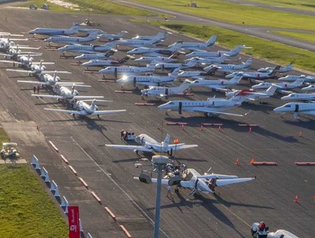 Special Olympics Airlift 2025: Viele Flugzeuge nehmen an der Aktion teil.