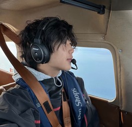 Ethan Guo im Cockpit: Seine Reise ist vorerst gestoppt.