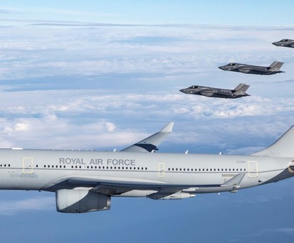 Airbus A330 der Royal Air Force: Tankflugzeug als Regierungsflieger.