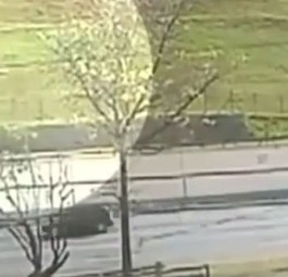 Sicherheitskameras filmten den Unfall.
