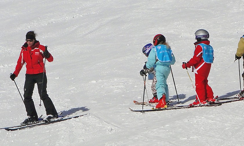Skilehrerin: Sie kann im Sommer in die Luft.