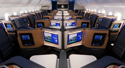 Kabine der neuen Boeing 787 von United: Immer wieder Probleme.