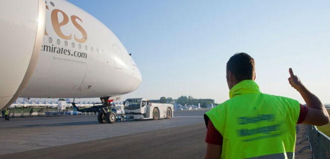 A380 von Emirates: Die Airline war in zwei Zwischenfälle verwickelt.