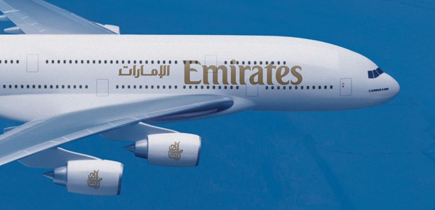 A380 von Emirates im Flug: «Pfeifendes Geräusch».