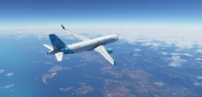 Visualisierung eines Fliegers von Fly Coralway: Die Airline ...