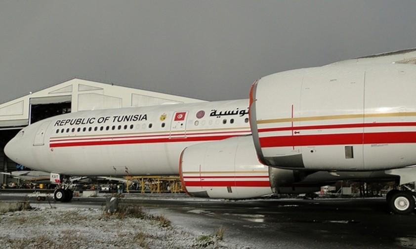 Der Airbus A340, der Ben Ali gehörte: Steht zum Verkauf.