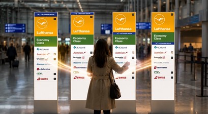 Neue Infostelen: Wie will Lufthansa Group die Reisenden künftig anpsrechen?