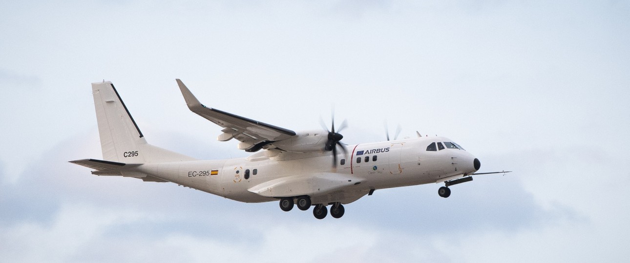 Demonstrator auf Basis der C295 im Jahr 2022: Airbus Defence and Space hat Turboprop-Erfahrung.