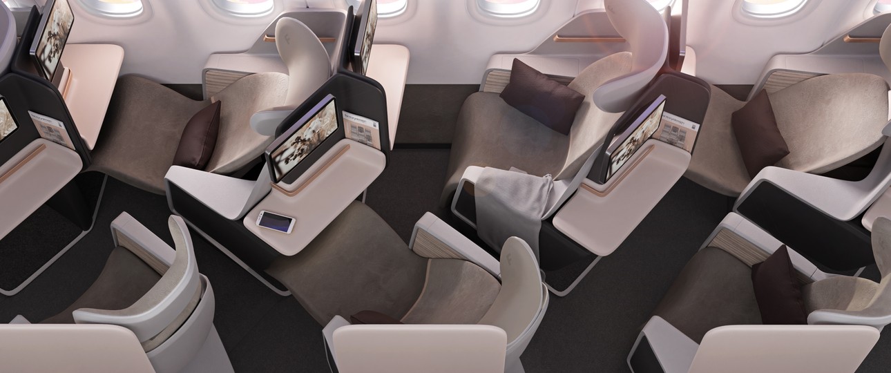 Das Access-Konzept: Factorydesign entwickelte die Business Class für Schmalrumpfflugzeuge.