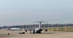 Boeing C-17 Globemaster in Düsseldorf: Seltener Gast.