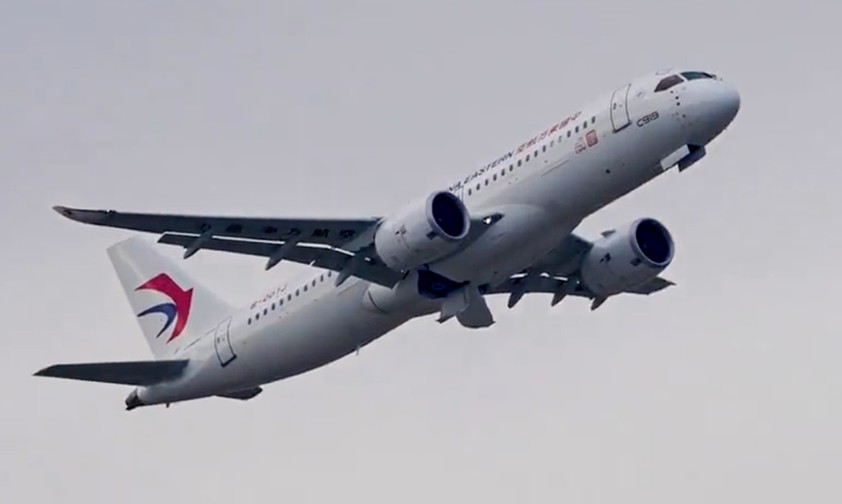 Die erste C919 von China Eastern Airlines: Die Fluggesellschaft hat 100 weitere Maschinen bestellt.