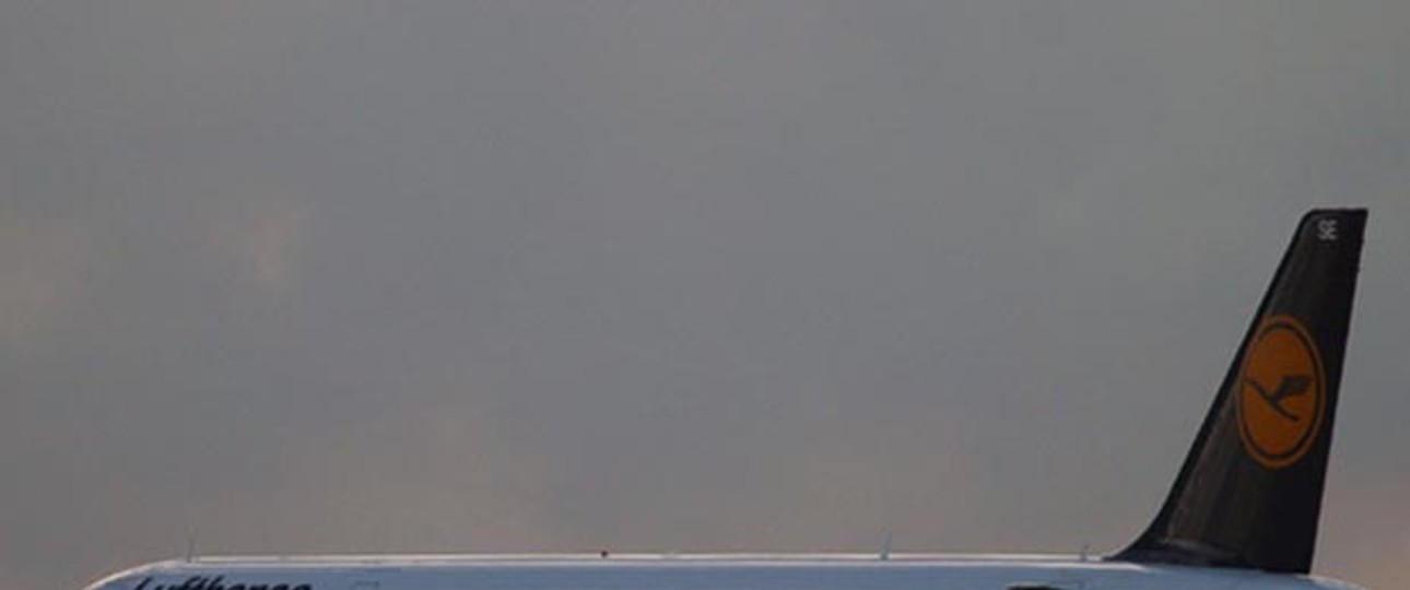 Airbus A321 von Lufthansa: Vom Blitz getroffen.