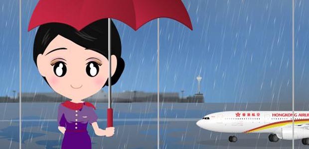 Werbung von Hong Kong Airlines: Kein Bedarf für XXL-Flieger.