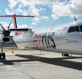 Bombardier Q400 von Eznis: Nun stehen die Maschinen am Boden.