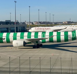 Airbus A330 Neo von Condor vor dem T3: Der Umzug ist für April 2027 geplant.