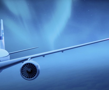 Finnair fliegt virtuell zum Weihnachtsmann