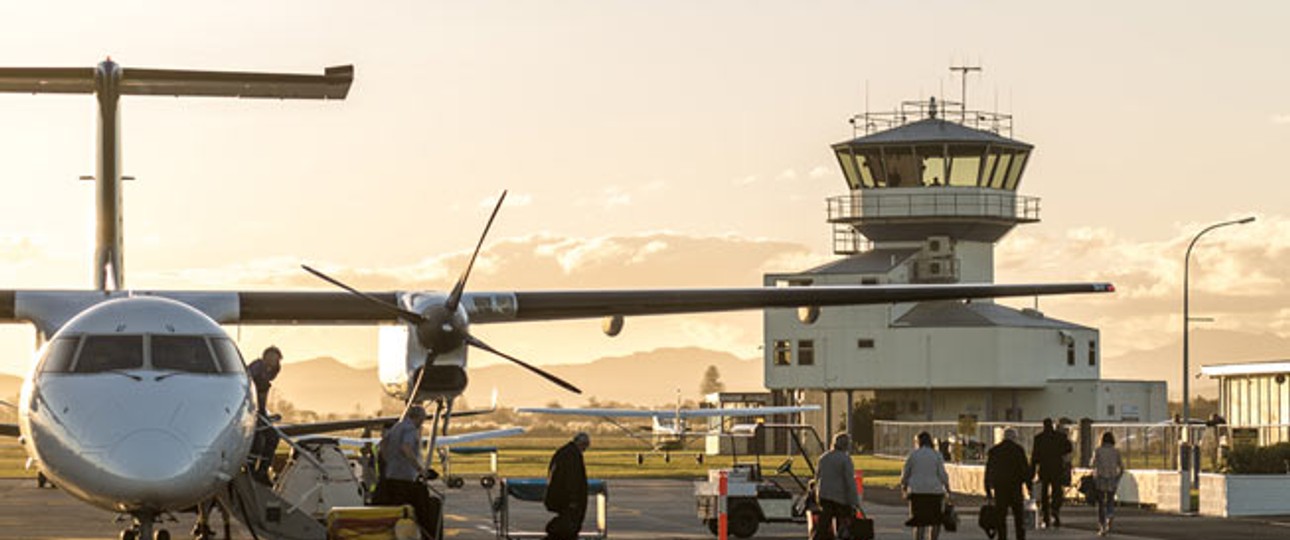 Gisborne Airport: Im Tower war einfach niemand.