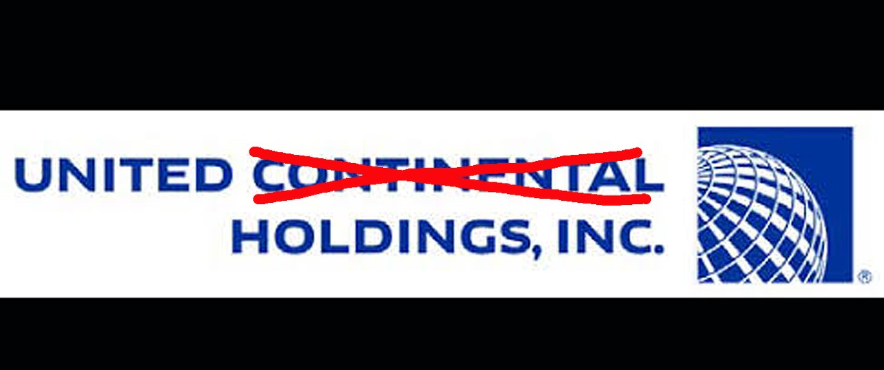 Logo von United Continental: Das Continental weicht dem Airlines.