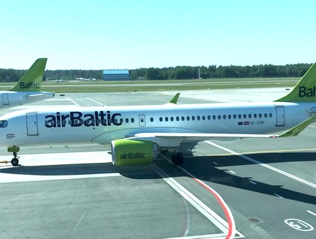 Airbus A220 von Air Baltic: Der Staat hilft der angeschlagenen Nationalairline.