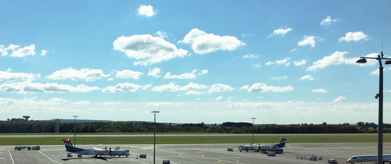 Vorfeld des Flughafens Luxemburg: Der Airport will wachsen.