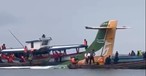 Wrack der Maschine: Die Rettungsarbeiten laufen.