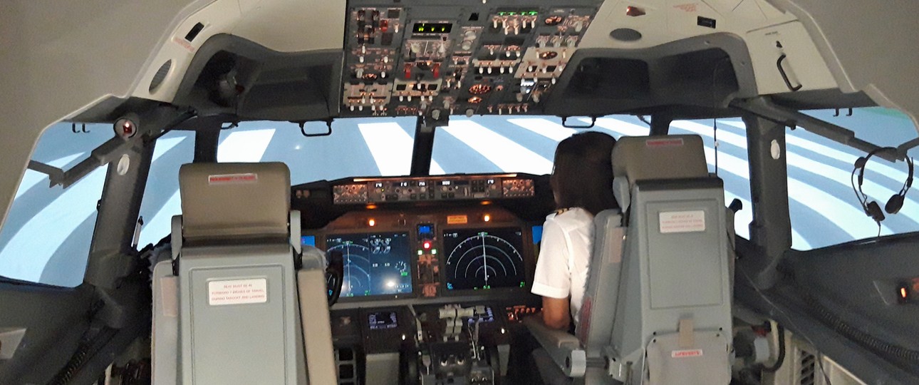 Boeing-737-Max-Simulator in Dublin: Ryanair setzt auf eigene Pilotinnen und Piloten.