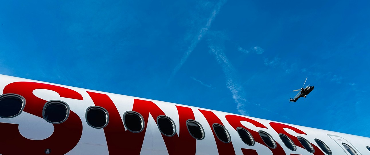 Airbus A220 von Swiss: Fliegt oft nach Nürnberg.