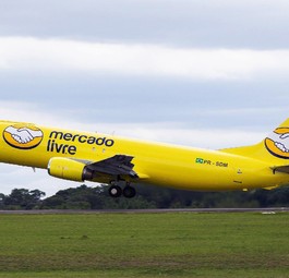 Boeing 737-400 von Mercado Libre, die sich in Brasilien Mercado Livre nennt: Bessere Wiedererkennung und Logistik.
