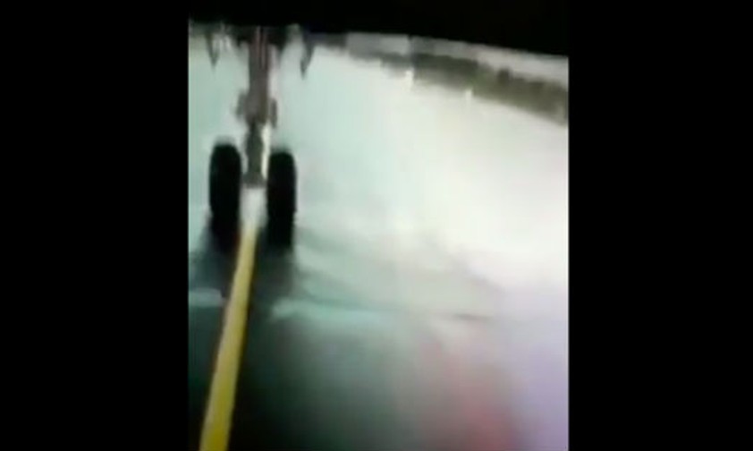 A350 verpasst fast die Piste