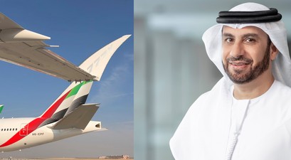 Airbus A350, Boeing 777 (li8nks) und Adnan Kazim (rechts): Emirates will größere Flieger.