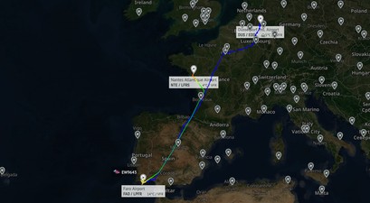 eurowings umleitung nantes