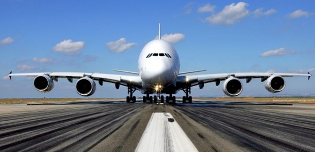 Airbus A380: Der blinde Fleck ist über und neben dem Cockpit.