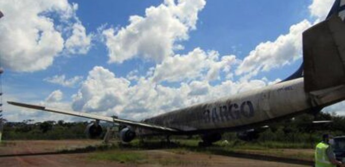 Geparkt am Flughafen São Paulo-Guraulhos: Heute gibt das Flugzeug ein trauriges Bild ab.