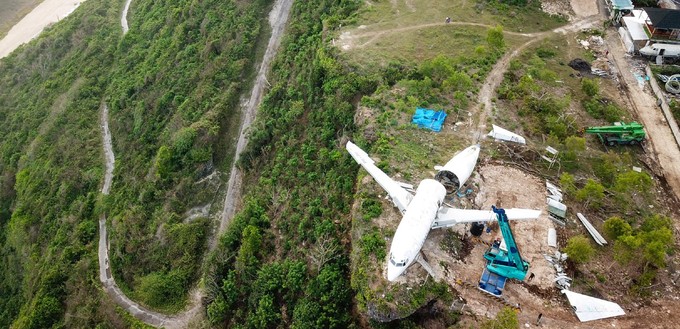 Das Flugzeug soll in Zukunft zu einer Touristen-Unterkunft mit fantastischem Ausblick werden.