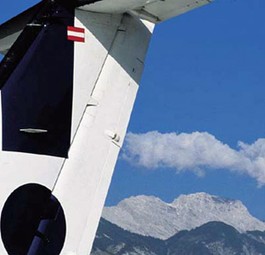 Heckflosse einer Maschine von Air Alps: Nur kurze Zeit wieder in der Luft?