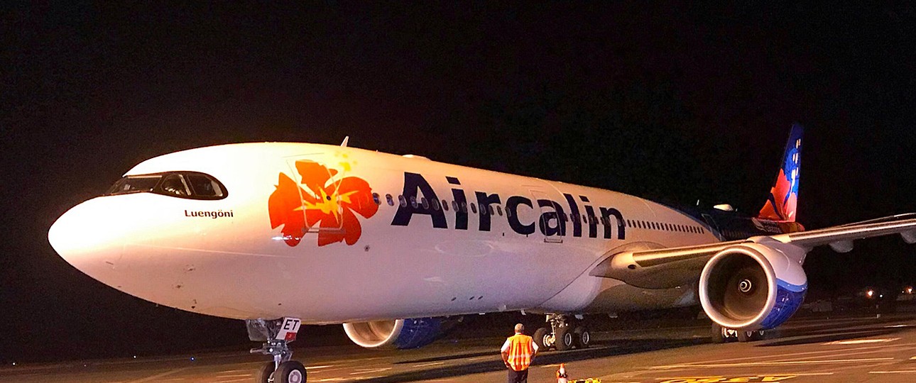 The grounded Airbus A330 Neo of Air Calin.