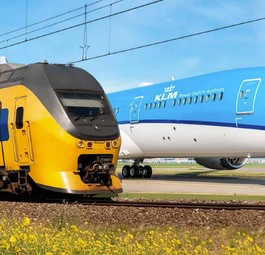 Zug und Flugzeug: Wer bedient welche Strecke?