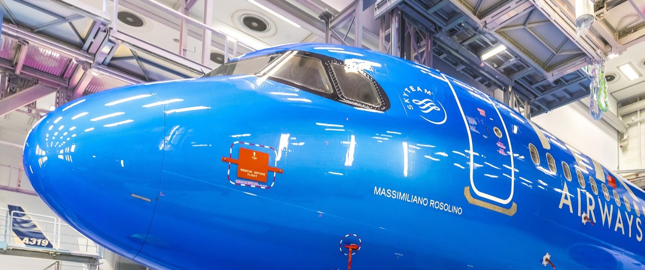 Der erste Airbus A321 Neo für ITA Airways: Heißt Massimiliano Rosolino.
