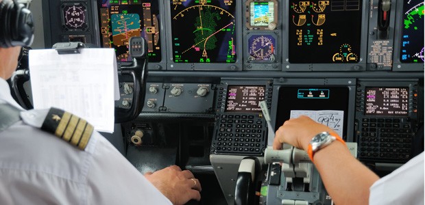 Piloten im Cockpit: Nicht immer die beste Orientierung.