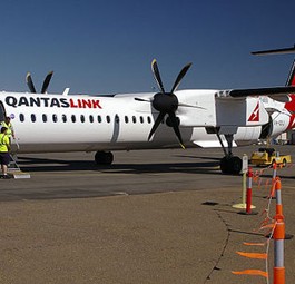 Dash 8 von QantasLink: Klimaanlage kaputt.