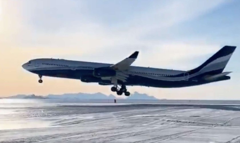 Ein Airbus A340-300 von Hi Fly: Die Airline fliegt im dritten Jahr hintereinander in die Antarktis.