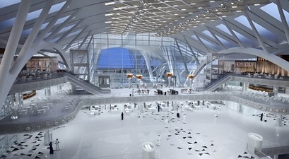 Terminal des Flughafens Neom Bay: Noch ganz schön viel Platz.