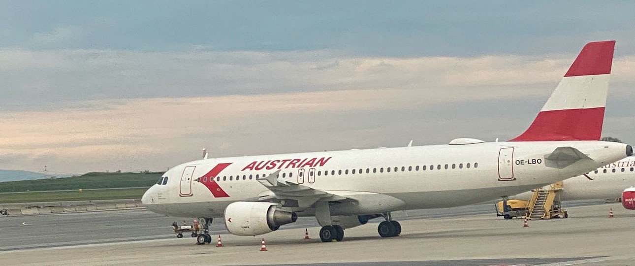 Airbus A320 von Austrian Airlines: Fliegt im Winter kaum.