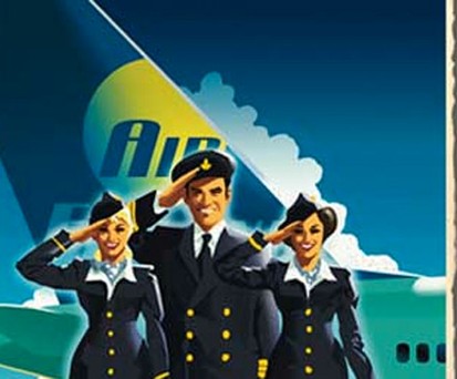 Werbung von Air Finland: Die Fluggesellschaft fand keine Geldgeber mehr.